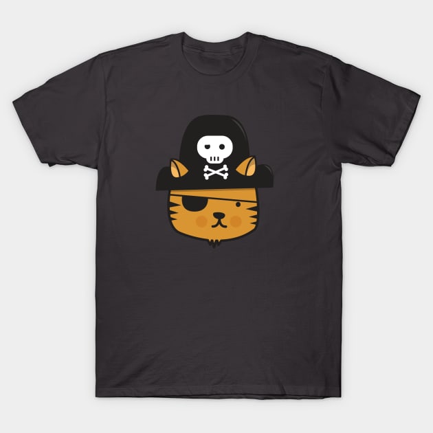 Pirate Cat (Jumpy Icon Series) T-Shirt by Jumpy